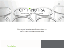 Tablet Screenshot of optinutra.com